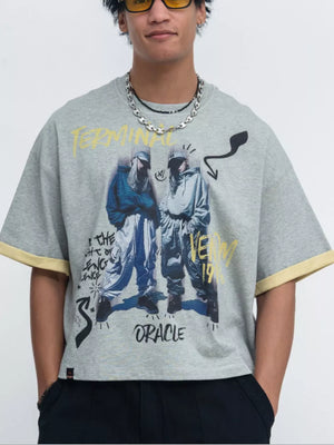 59 t-shirt in black with oversized silhouette