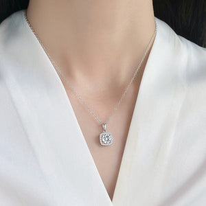 silver necklace with collar-length and clasp