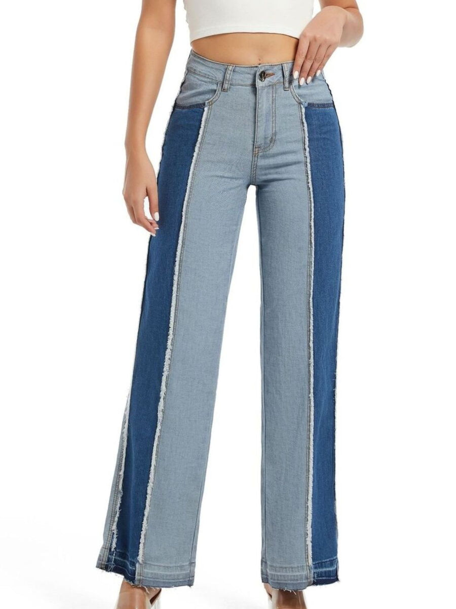 92% Cotton, 7% Polyester, 1% Spandex Care instructions: Machine wash cold jeans in Blue with straight silhouette