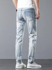 Light Blue with Men's Slim Fit Light Blue Jeans