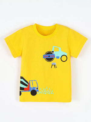 Children's Construction Truck Graphic T-shirt in this colorway