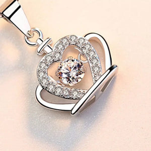 classic necklace in clear with none