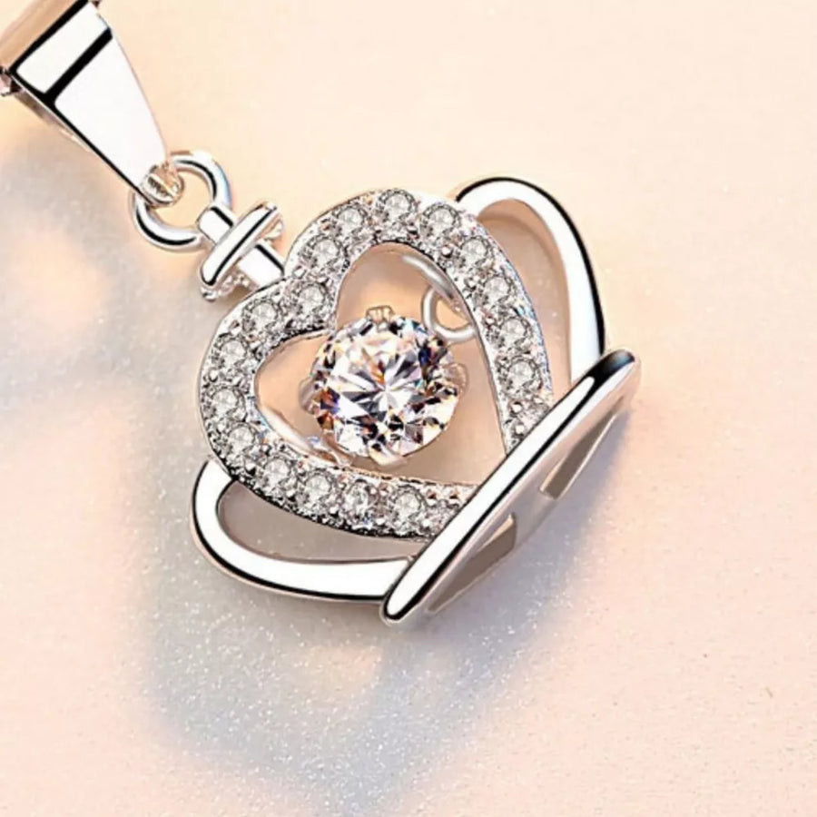 classic necklace in clear with none
