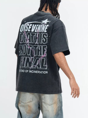 Men's Vintage Washed Graphic T-shirt option 4