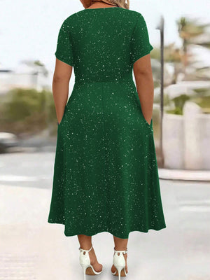 Coffee midi dress