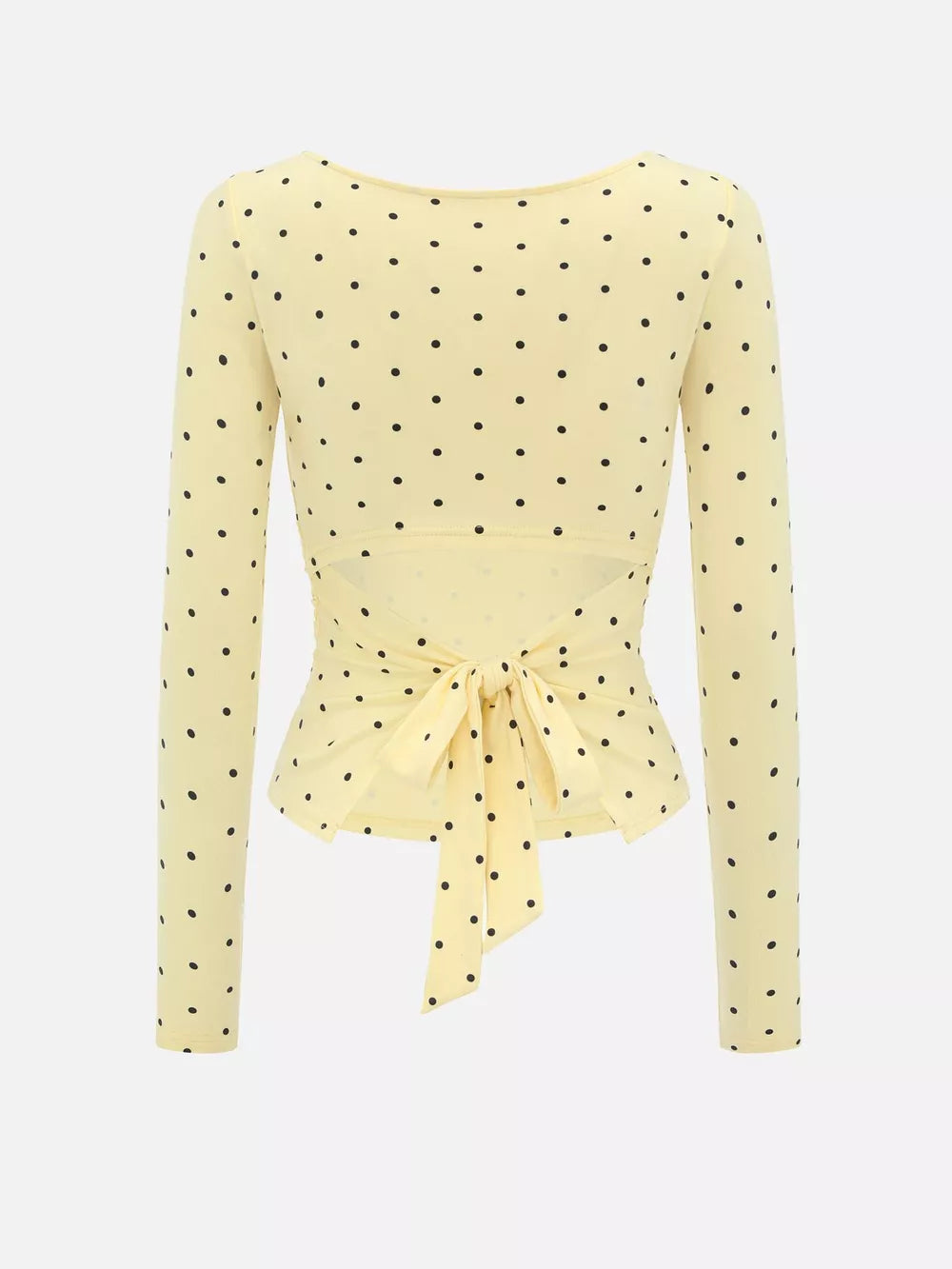 t-shirt featuring polka dot in Black with 95% viscose, 5% elastane Care instructions: Machine wash cold texture
