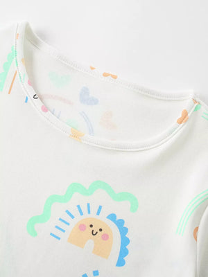 Children's Rainbow Print Short Sleeve T-shirt option 3