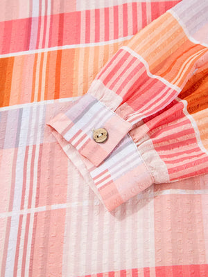 Oversized Check Tunic Shirt option 8