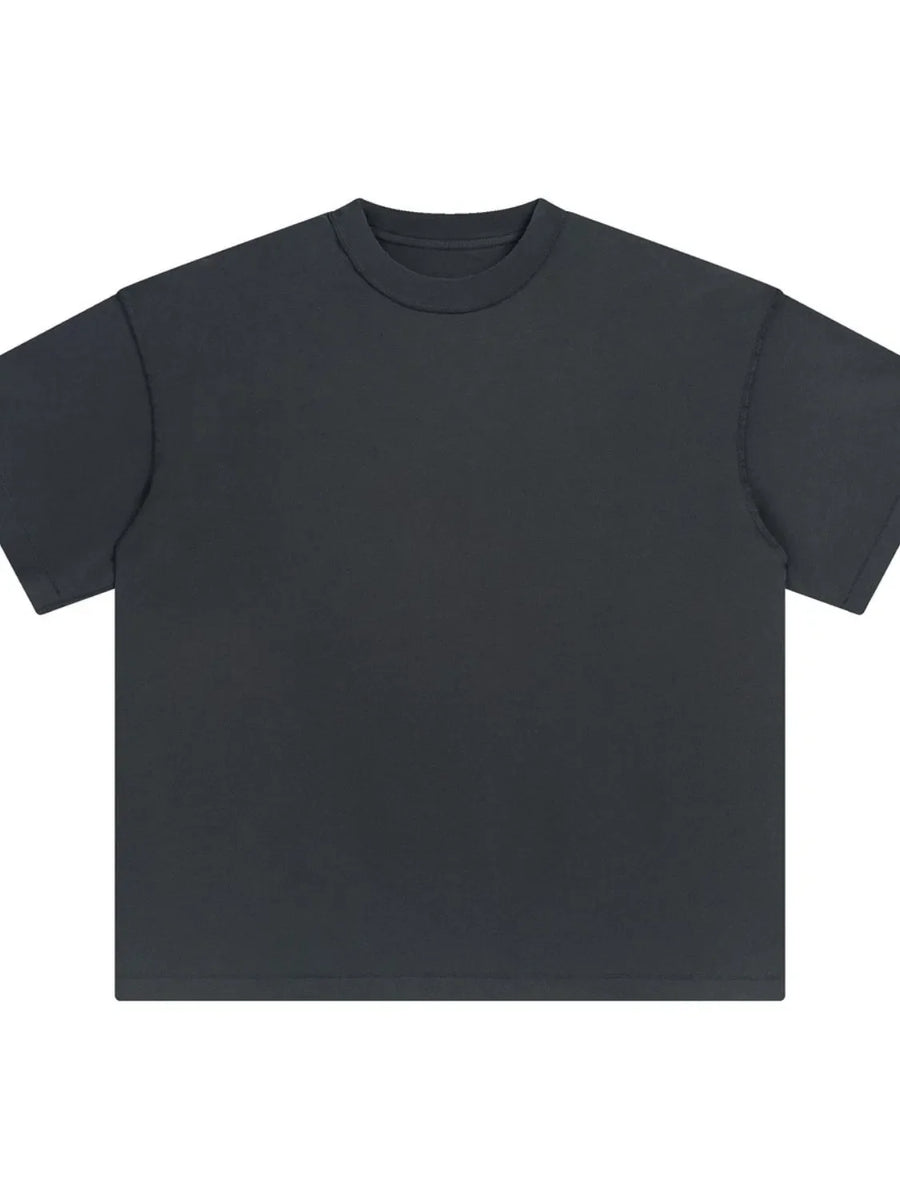 Urban Edge half sleeve tee in dark gray with a crew neck.