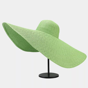 straw weaving Imported Size &amp hat in Rose Red with oversized silhouette