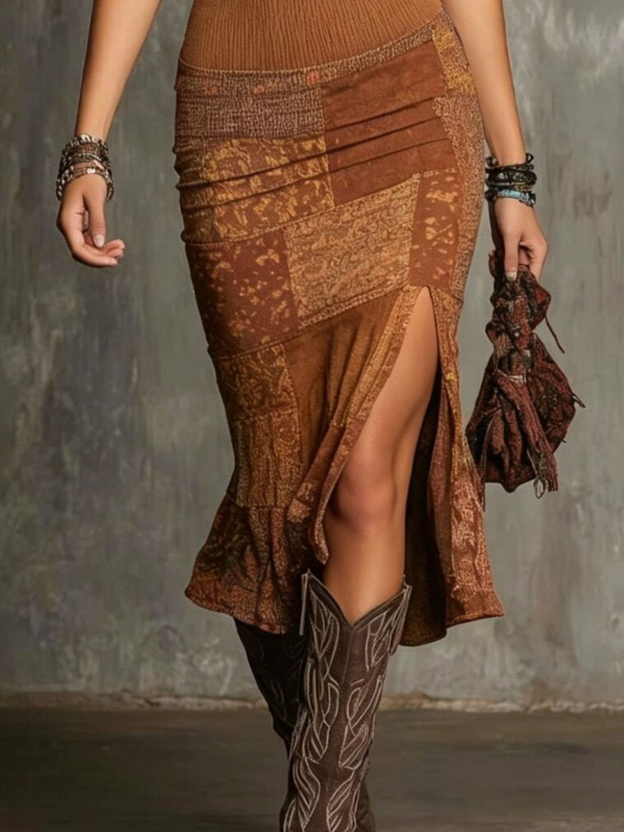 bohemian midi dress in plum with halter