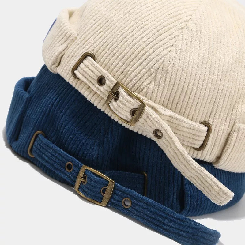 ivory fitted hat with na