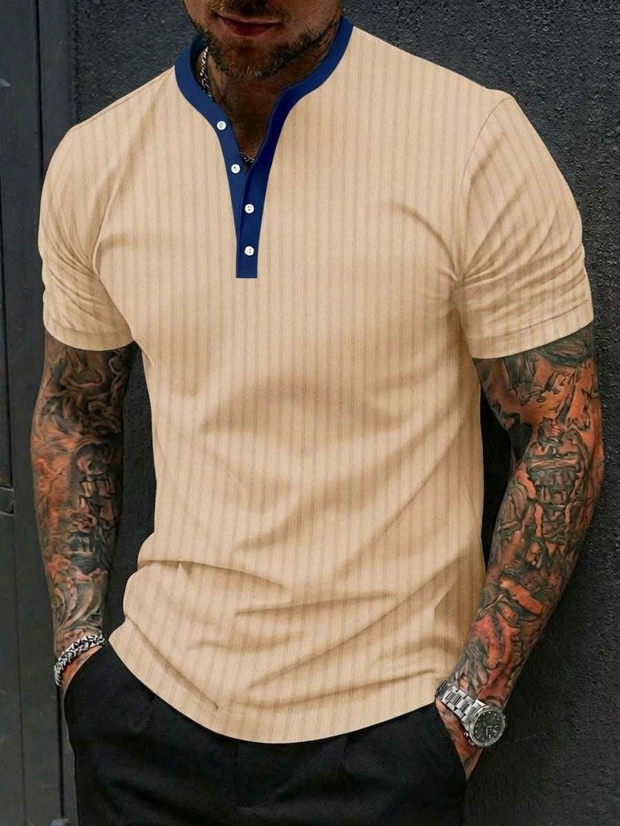 95%cotton,5%spandex Care instructions: Machine wash cold henley in Gray with regular silhouette