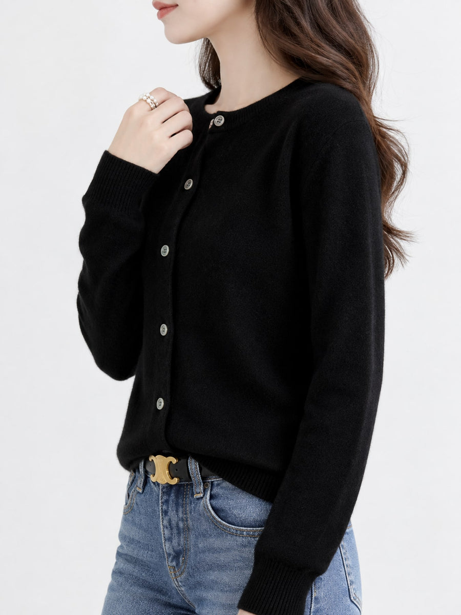 Golden Camel cardigan with ribbed and long sleeve