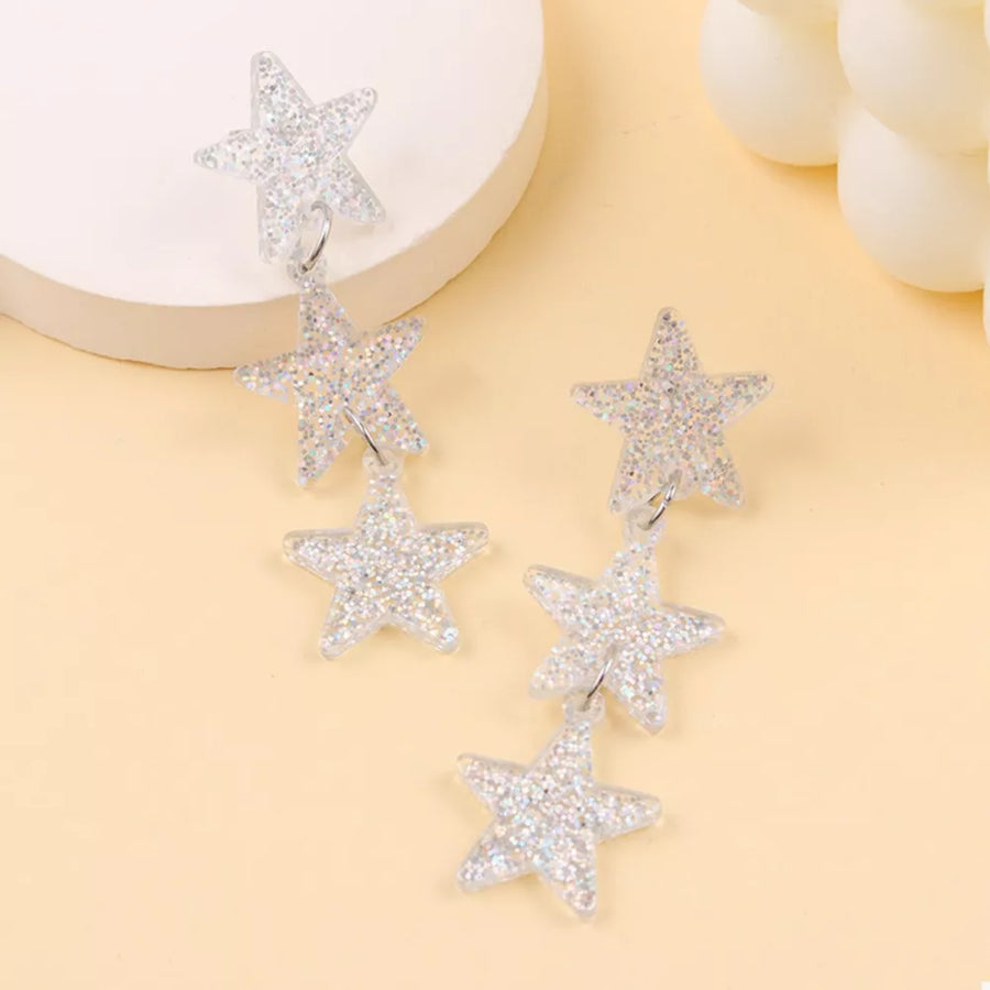 earrings featuring holiday-themed in Style D with Acrylic, Stainless Steel Care instructions: Avoid wearing during exercise