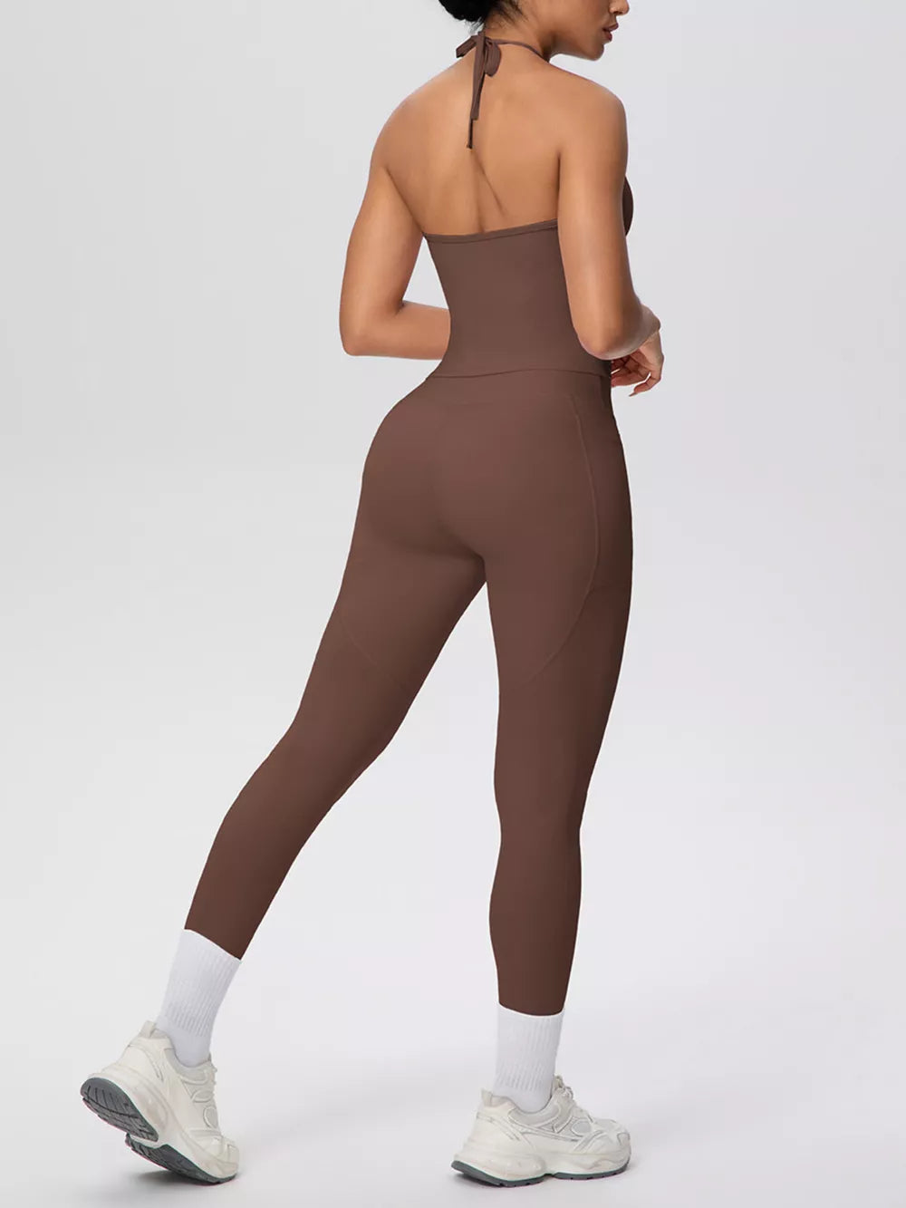 White activewear with buttery-soft and sleeveless