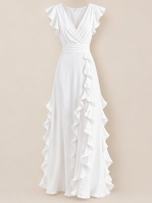 cream maxi dress with maxi and pullover