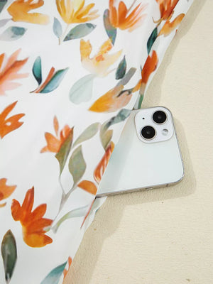 Bohemian Floral Print Ruffle Mini Dress option 10