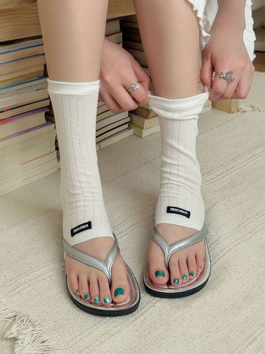 socks in Dark Gray with stirrup and crew