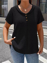 modern blouse in Black with collared