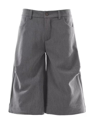 Black Men's Wide Leg Capris