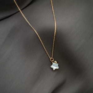 18K Gold-Plated,Shell,925 sterling silver Care instructions: Avoid wearing durin necklace in white with slim silhouette