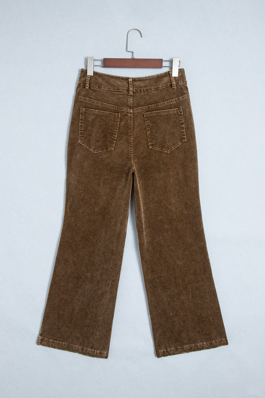 wide-leg pants in Taupe with pocketed and full-length
