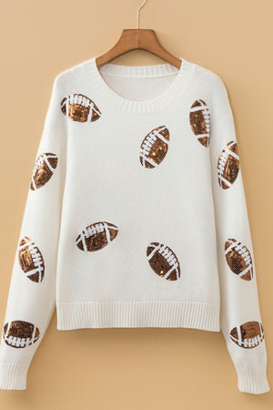 ivory pullover sweater with stretch and long sleeve