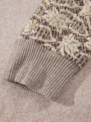 blouse featuring floral in Dust Storm with 75% viscose, 20% polyester, 5% elastane Care instructions: Machine wash cold