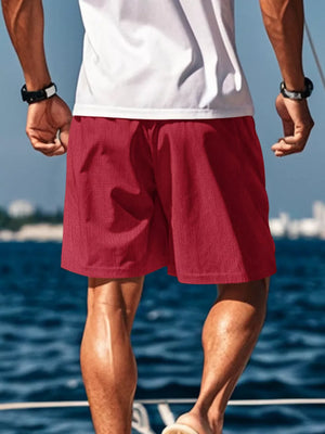 Mustard Men's Drawstring Casual Shorts