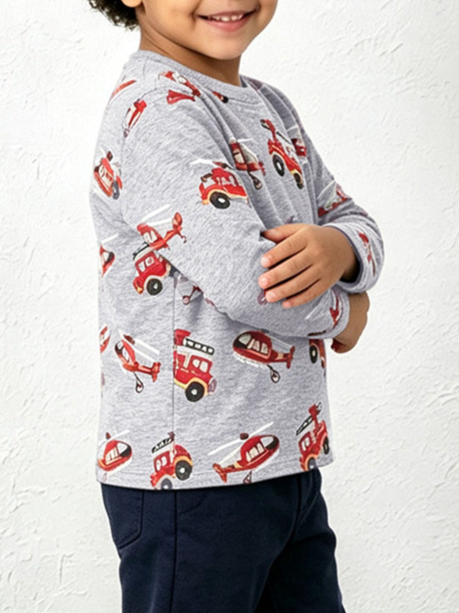 100% cotton Care instructions: Machine wash cold t-shirt in Gray with regular silhouette
