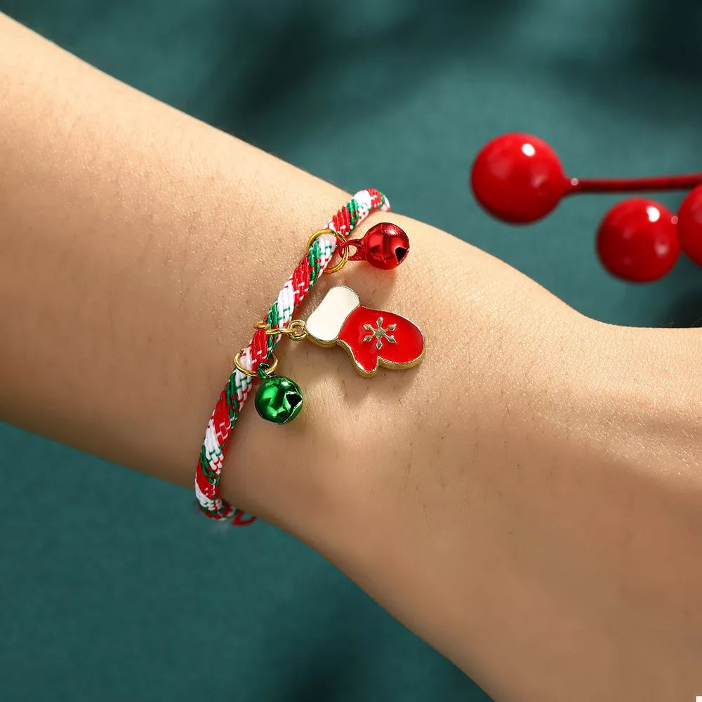 Style B bracelet with tie and striped