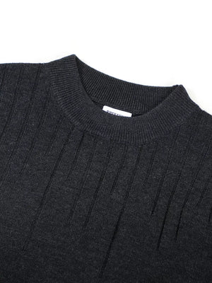 Men's Mock Neck Short Sleeve Knit Top in Khaki