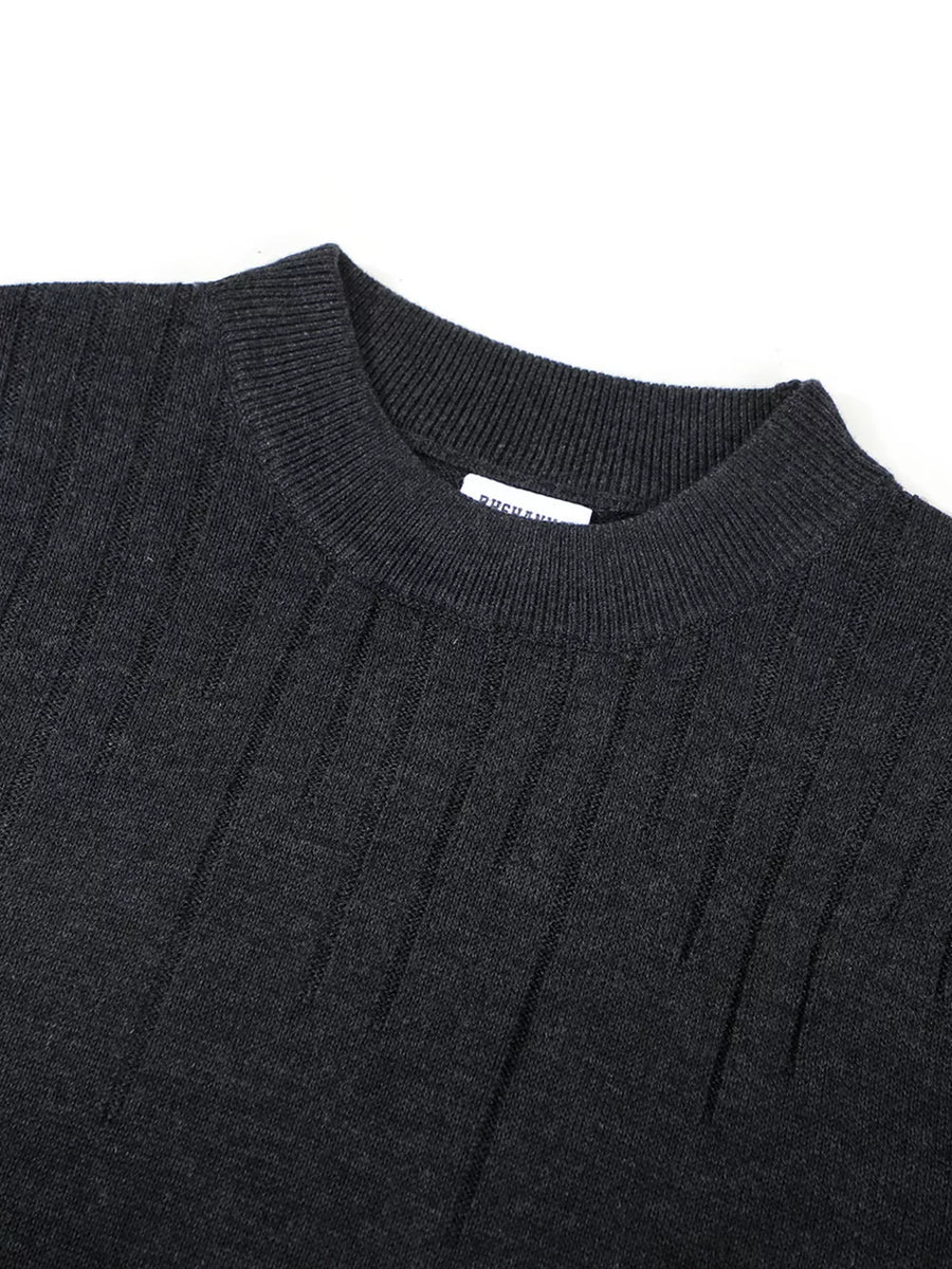 Men's Mock Neck Short Sleeve Knit Top in Khaki