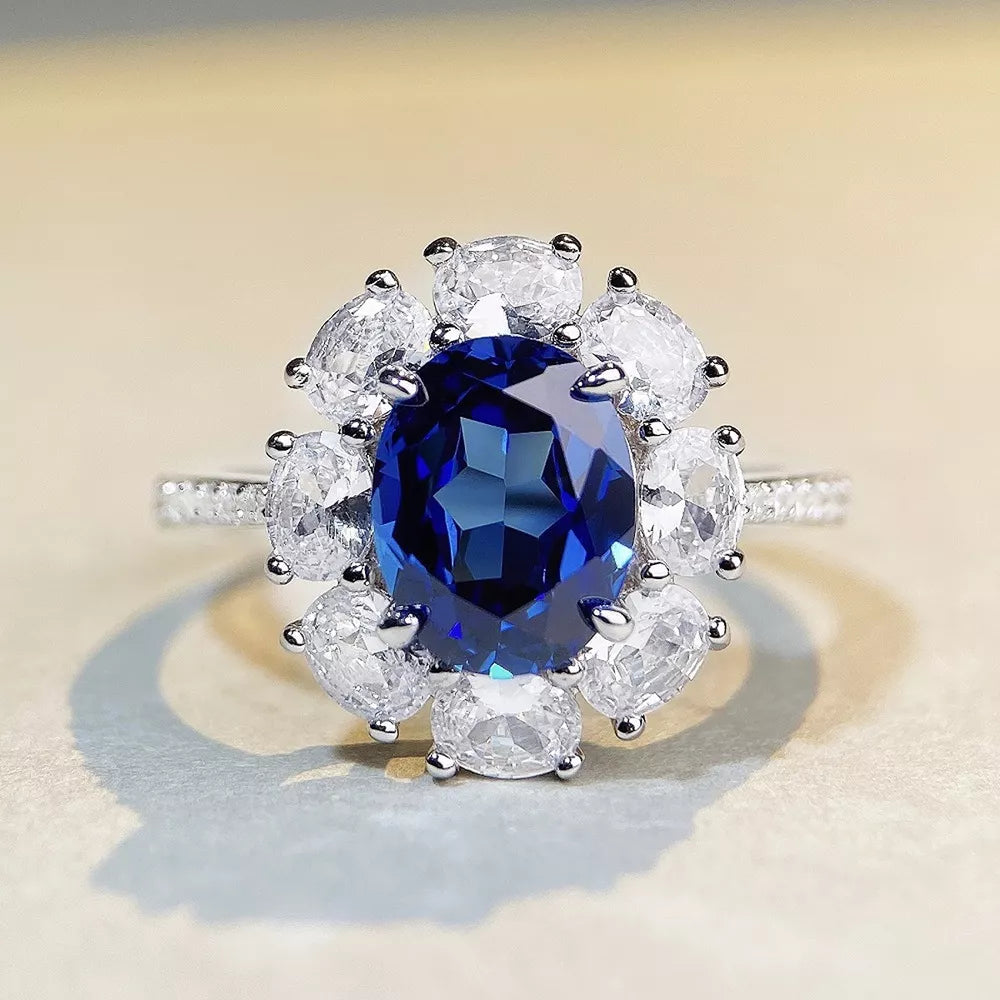 925 sterling silver, Growing high-carbon diamonds Care instructions: Avoid weari ring in Royal Blue with n/a silhouette