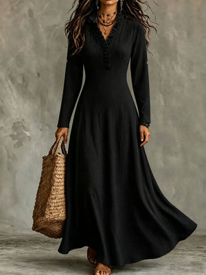 Wine Red maxi dress with maxi and pullover