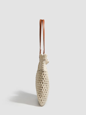 Apricot tote with medium and open-front