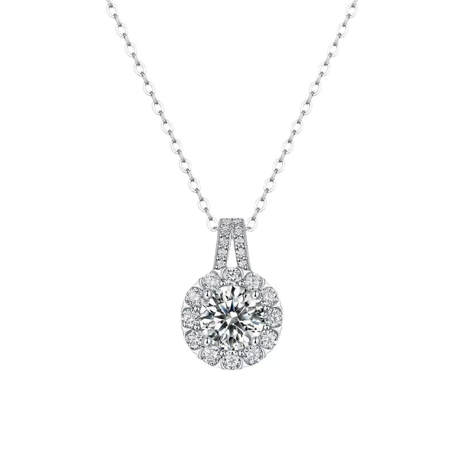 glam necklace in clear with N/A