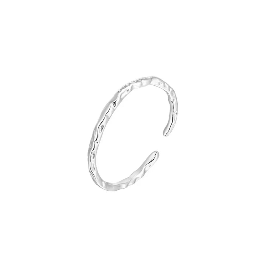 ring featuring textured in Silver with 925 sterling silver Care instructions: Avoid wearing during exercise, as sweat w