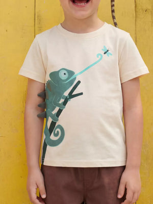 Children's Chameleon Insect Graphic T-shirt