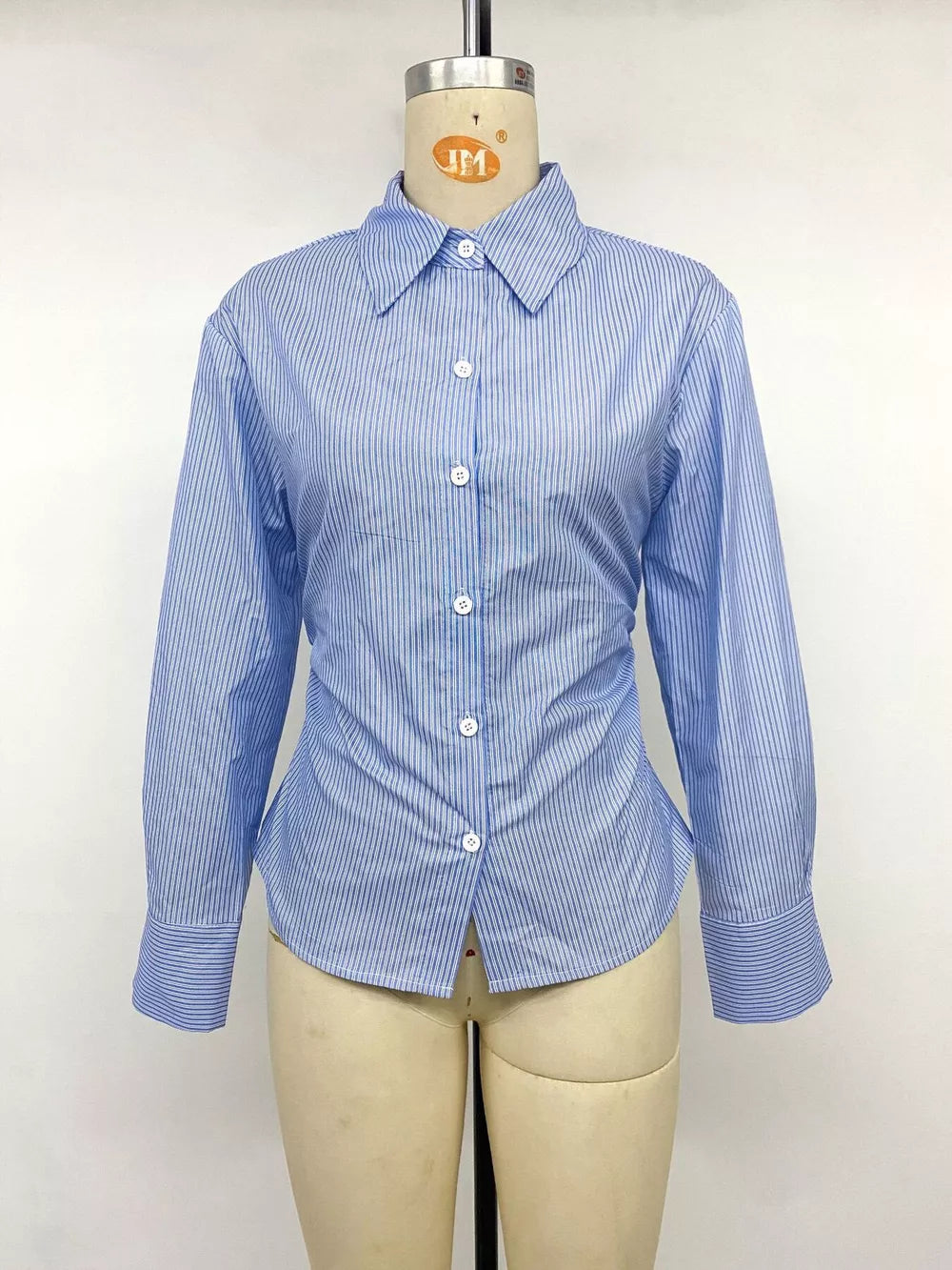 light blue button-down shirt