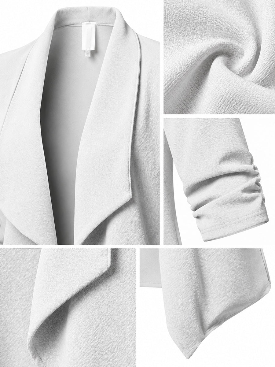 classic blazer in Green with shawl lapel