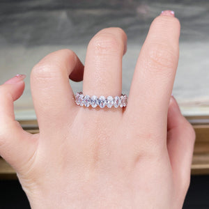 925 Sterling Silver Zircon Ring Style 10500182189 in clear with zircon stones