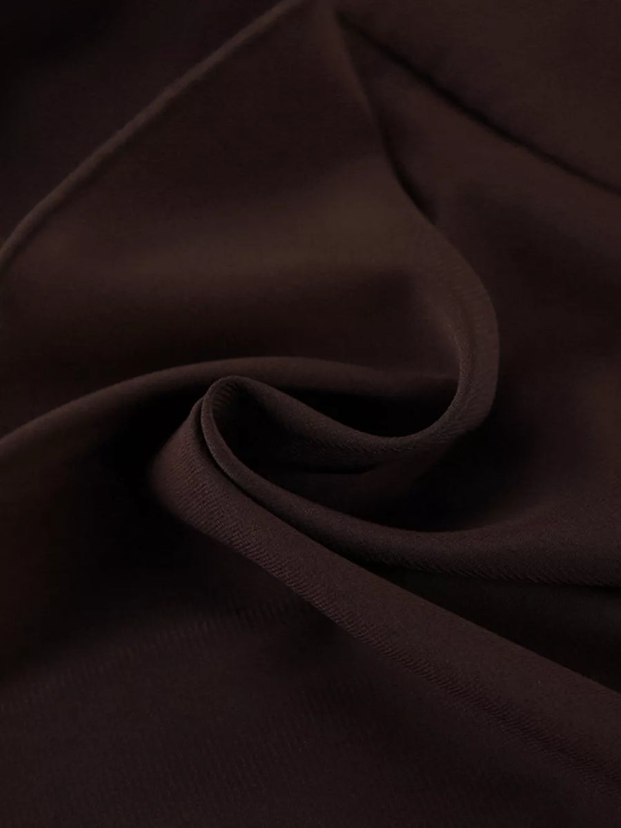 dark brown mini dress