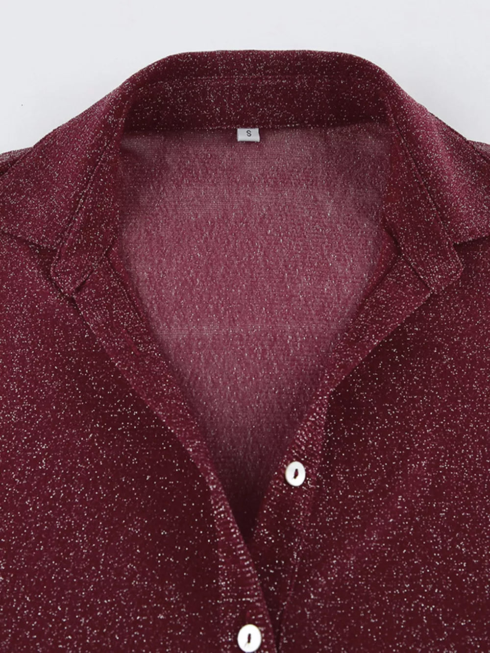 Grey slim button-down shirt with collared