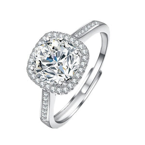 glam ring in clear with n/a
