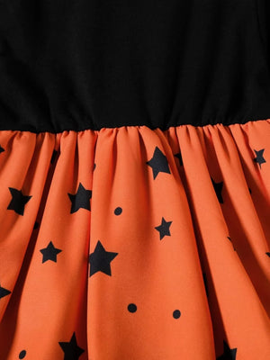 65% cotton, 35% polyester Care instructions: Machine wash cold fit-and-flare dress in Black with fit-and-flare silhouette