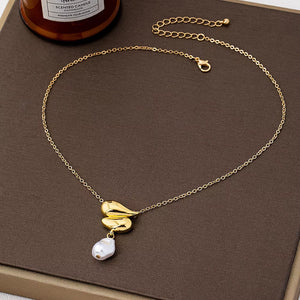 Synthetic Pearl, 18K Gold-Plated, Alloy Care instructions: Avoid wearing during necklace in white with straight silhouette