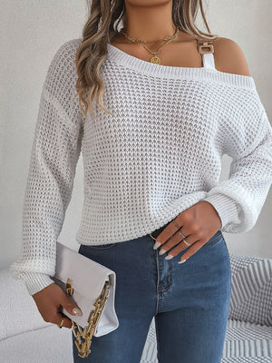 Black Forest pullover sweater with openwork and long sleeve