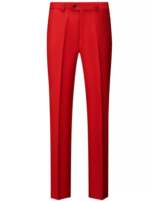 Men's Slim Fit Full Size Dress Pants in Dark Gray